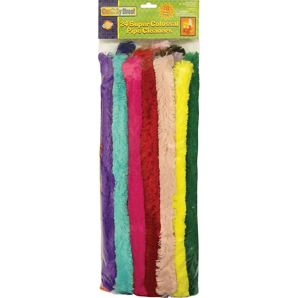 Image of Chenille Kraft Ck-7184 Super Colossal Pipe Cleaners, Assorted