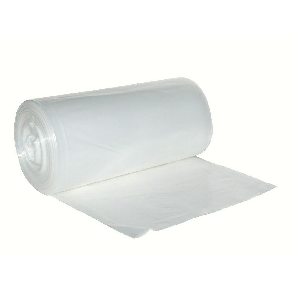 Image of Berry Plastics 35" x 50" 0.65mil Polyethylene Regular Degradable Garbage Bag, Clear, 150 Pack