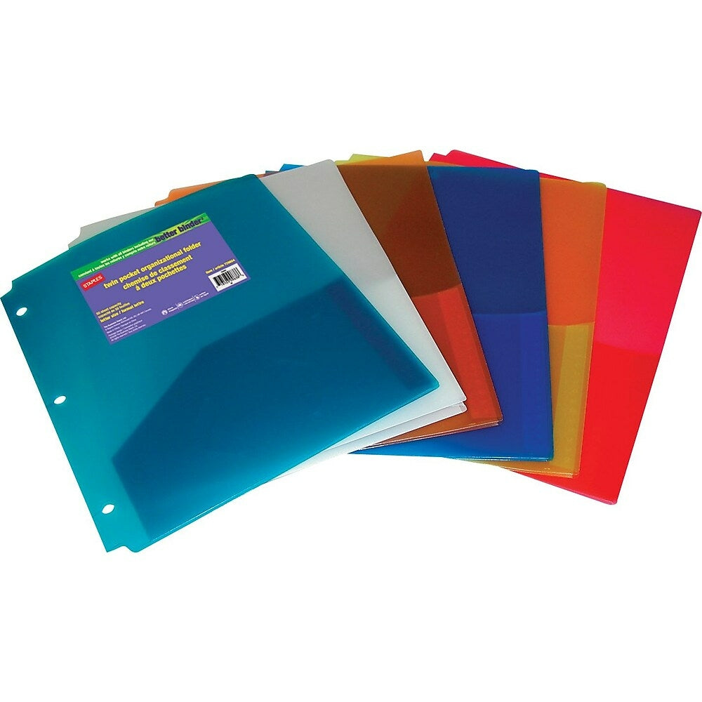 Image of Staples 2-Pocket Poly Folder