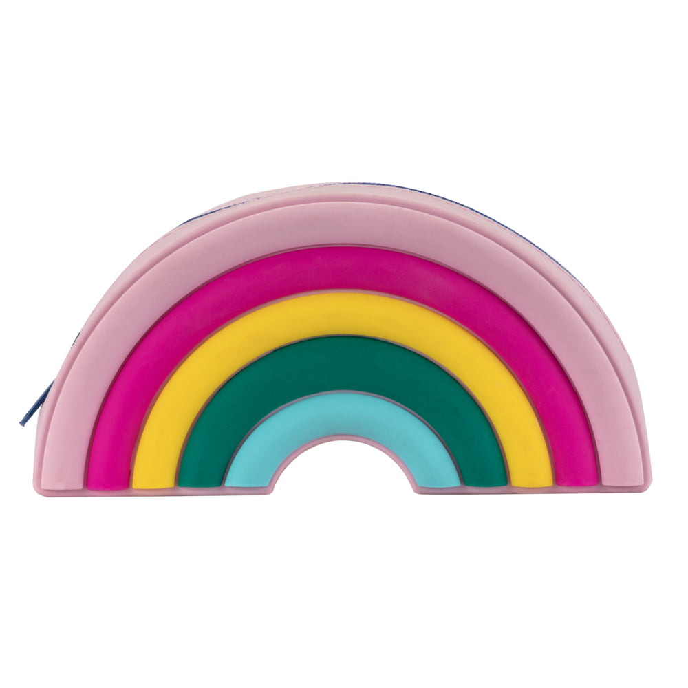 Image of Pep Rally Silicone Rainbow Pouch