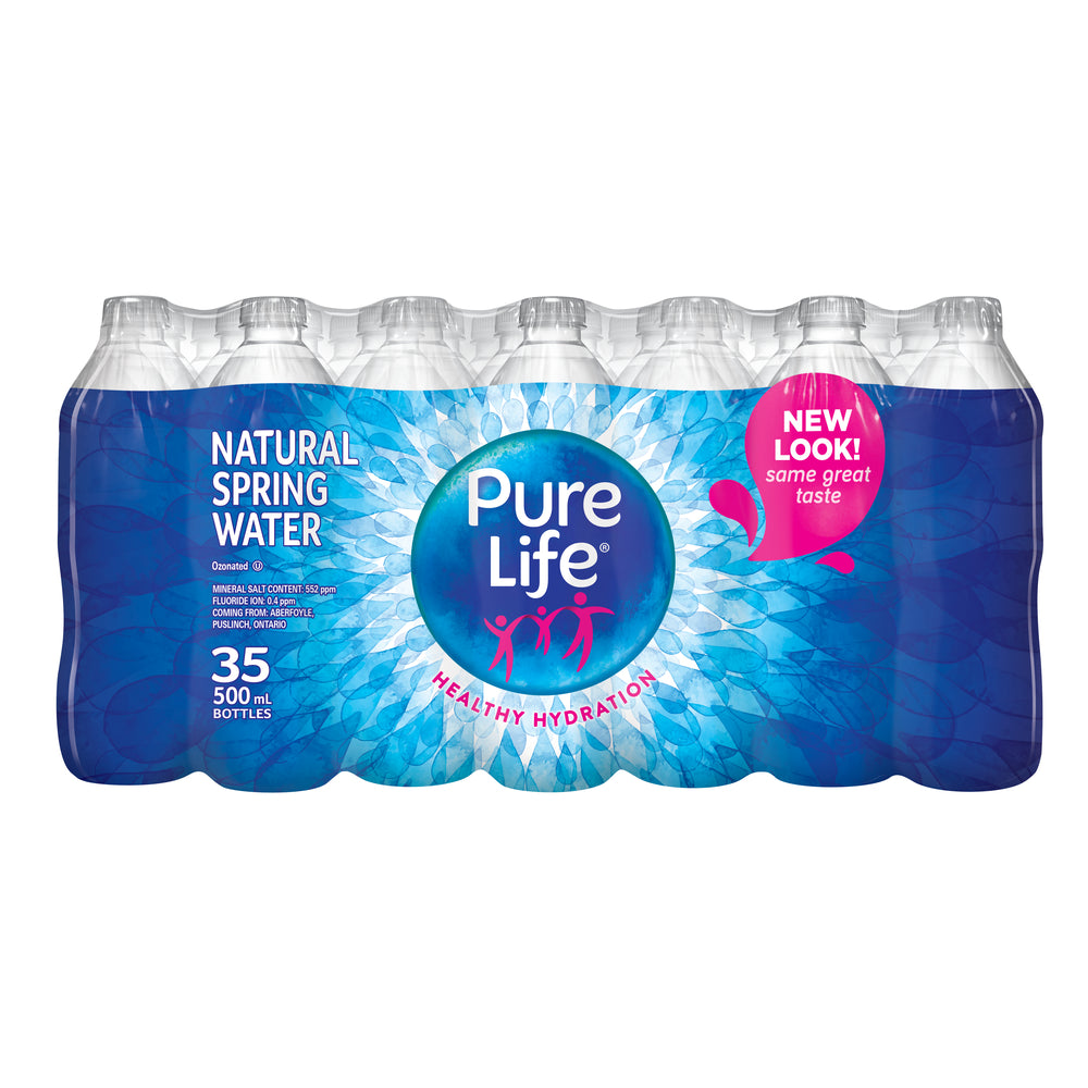 Image of Pure Life Natural Flat Spring Water - 500ml - 35 Pack