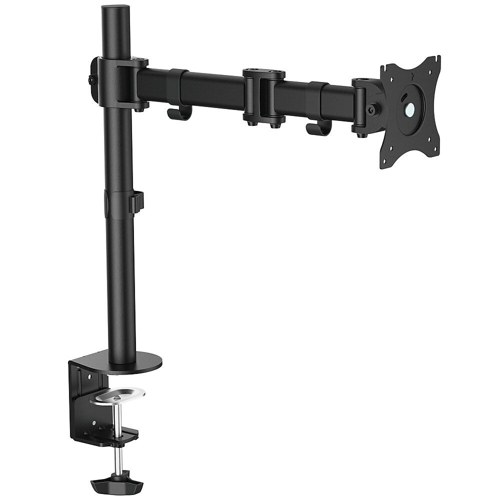Image of StarTech Desk-Mount Monitor Arm, Articulating, Heavy Duty Steel (ARMPIVOTB), Black