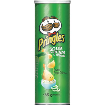 Pringles Flavour Potato Chips - Sour Cream & Onion Flavour - 168 g ...