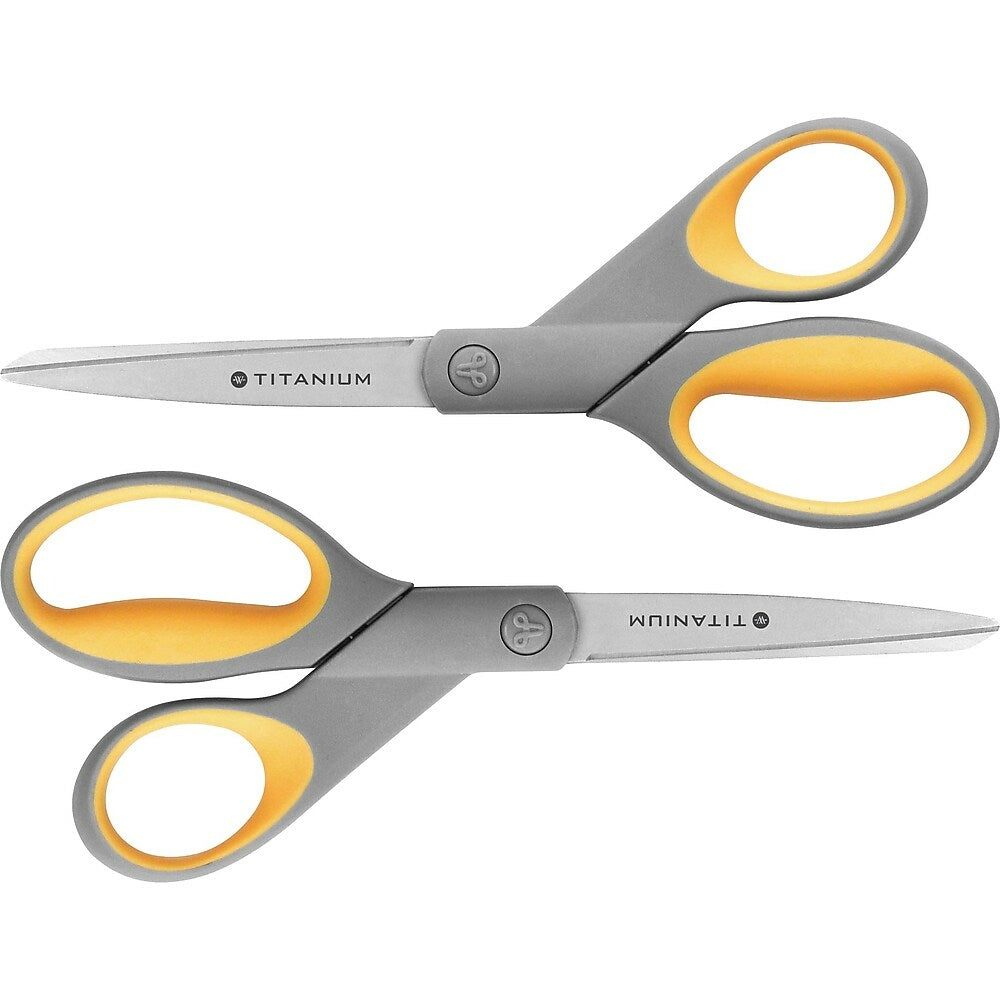 Image of Westcott 8" Titanium Bonded Pointed Scissors, 2 pack