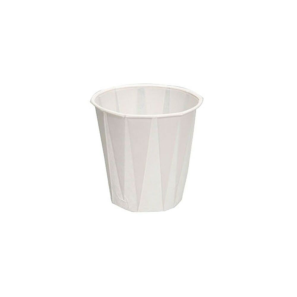 Image of Genpak 5 oz. Pleated Paper Water Cup, 2500 Pack