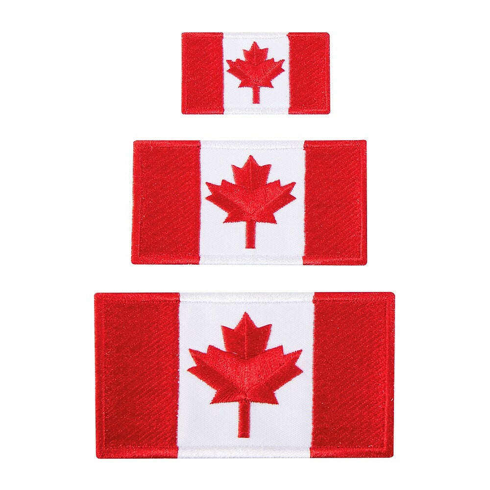 Image of Austin House Iron On Canada Patches - Red