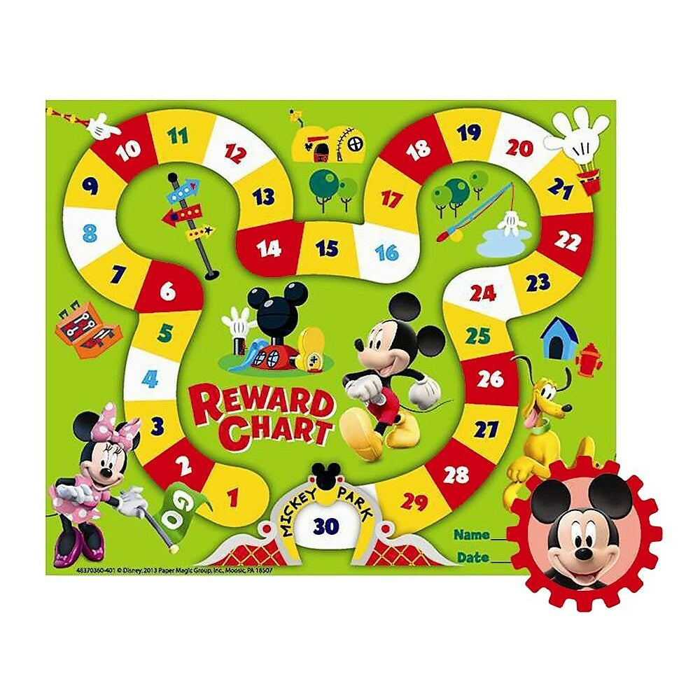 Image of Eureka Mini Reward Charts Mickey Mouse Clubhouse Mickey Park, 108 Pack (EU-837036)