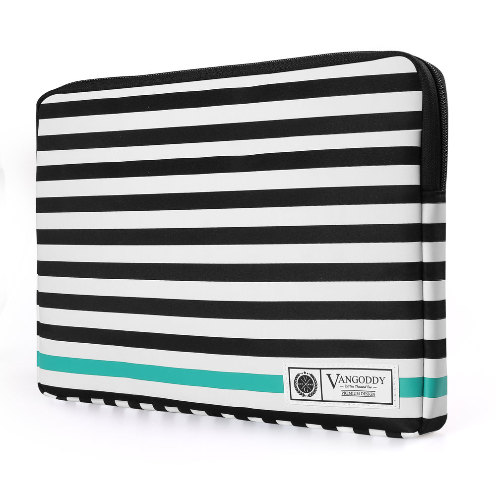 Image of Vangoddy Luxe Series 17" Laptop Sleeve - Striped - Blue