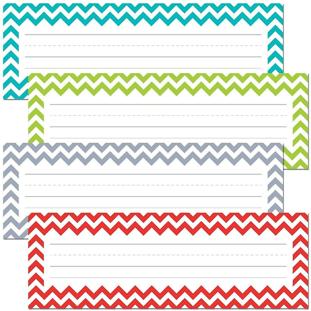 Image of Creative Teaching Press All Grade Solids Name Plate Chevron, 216 Pack (CTP4517)