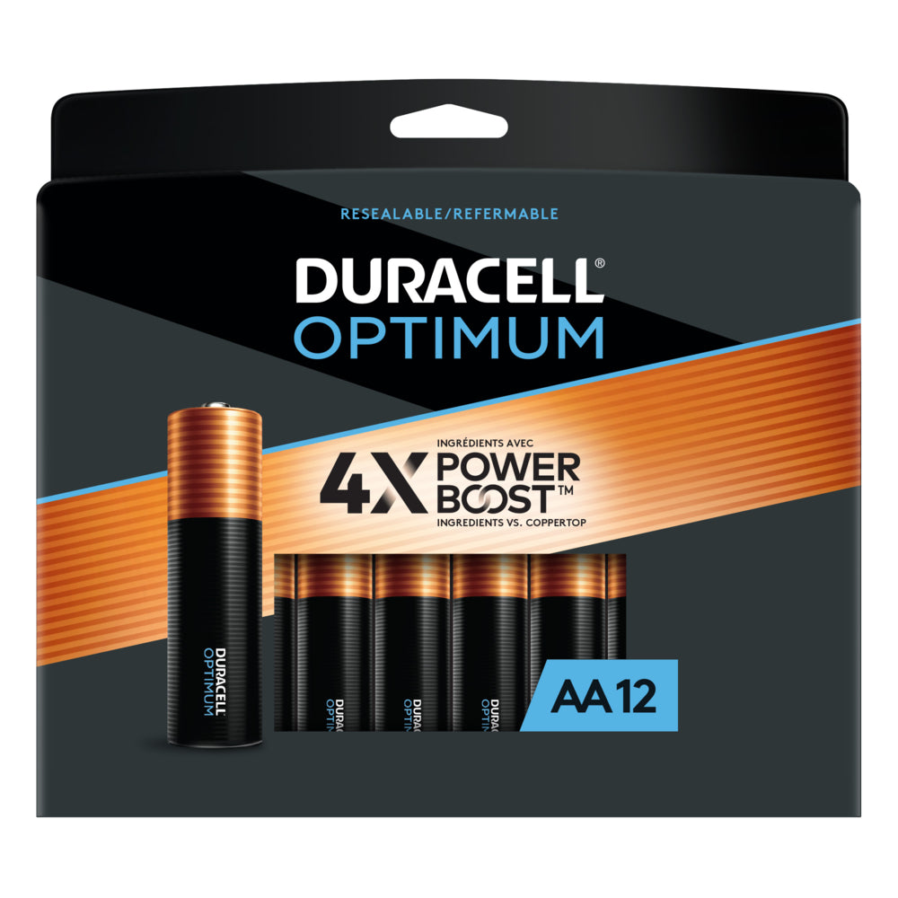 Image of Duracell Optimum AA Batteries - 12 Pack