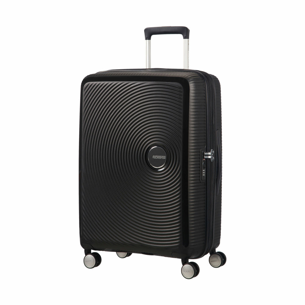 Image of American Tourister Curio Spinner Luggage - Expandable - Medium - Bass Black
