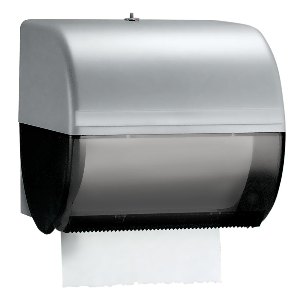 Image of Kimberly-Clark Professional Omni Roll Hard Roll Towel Dispenser - for 1.5" Core Roll Towels - Compact Dispensing - 10.5" x 10.0" x 10.0" - Black