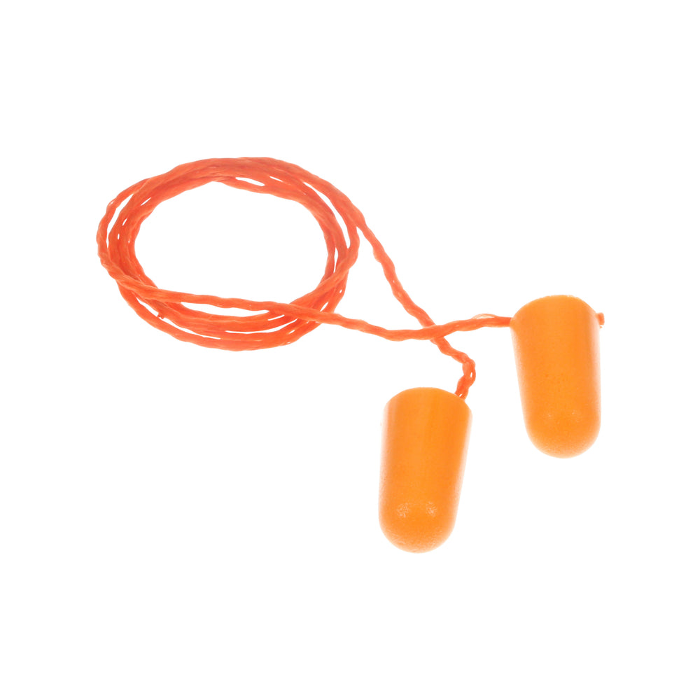 Image of 3M Corded Foam Earplugs - Orange - 100 Pack