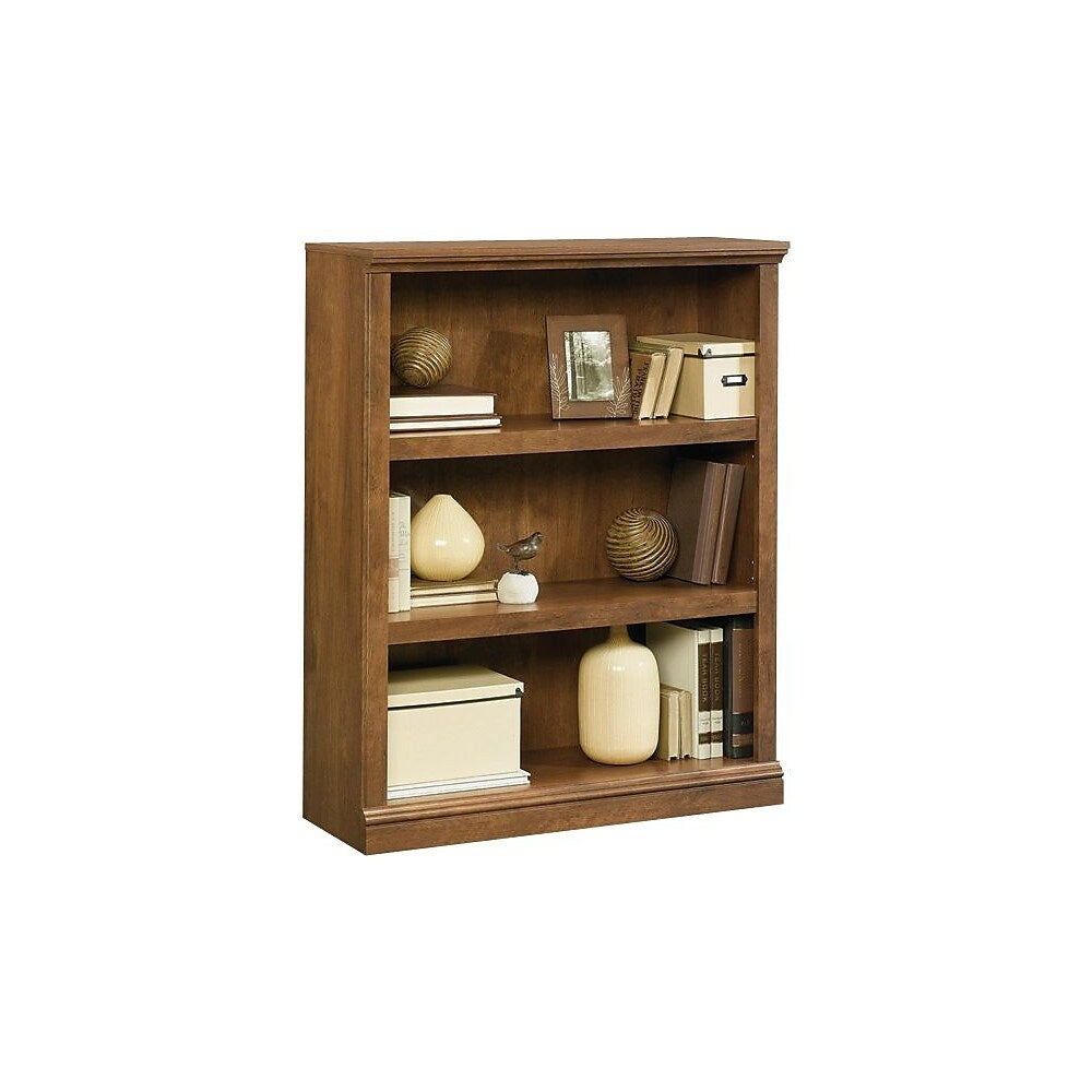 Image of Sauder 3-Shelf Bookcase, Oiled Oak