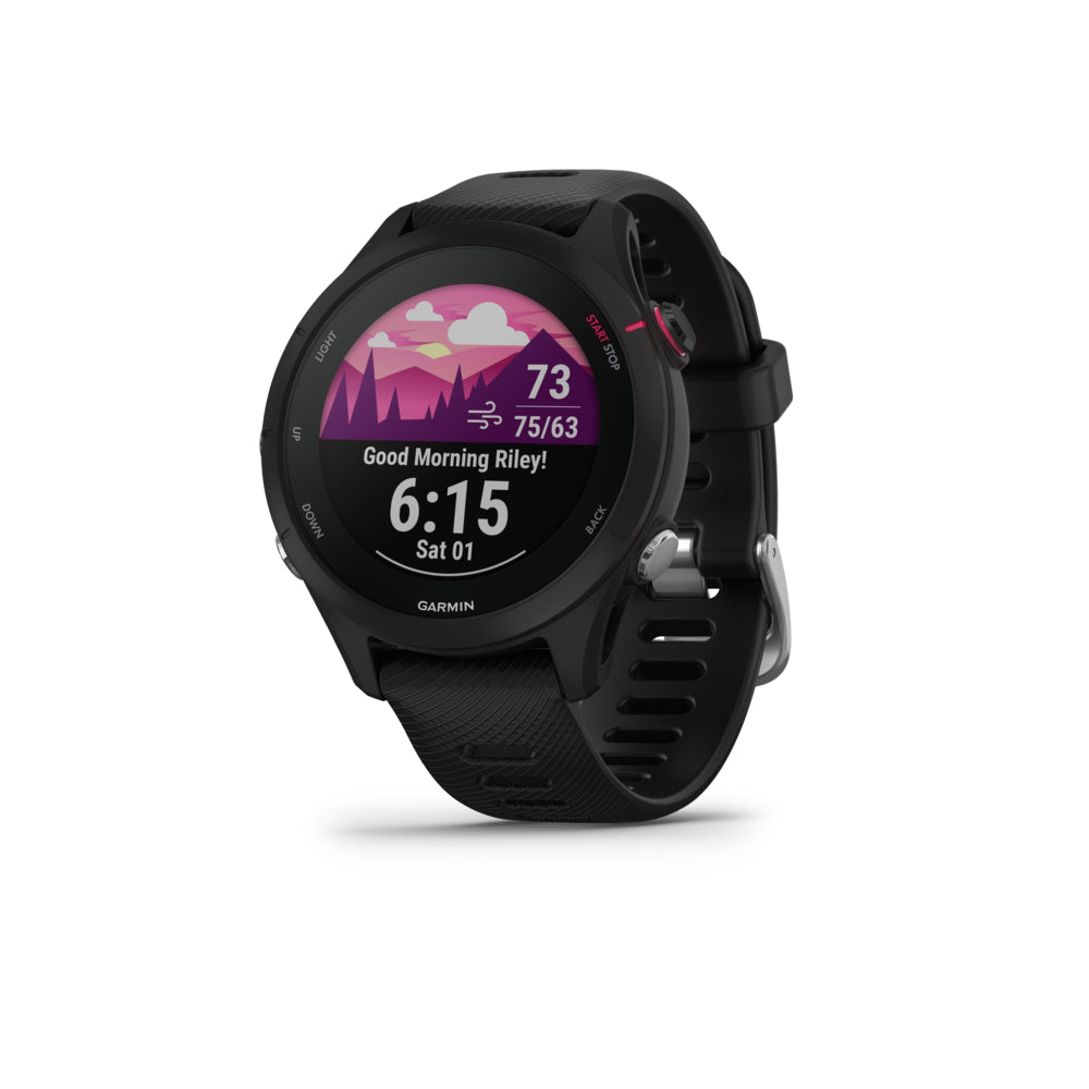 Image of Garmin Forerunner 255S Music Running Smartwatch and Fitness Tracker - Black