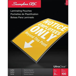 Pochettes de plastification thermique Staples UltraClear - format légal - 5  mil - paquet de 100