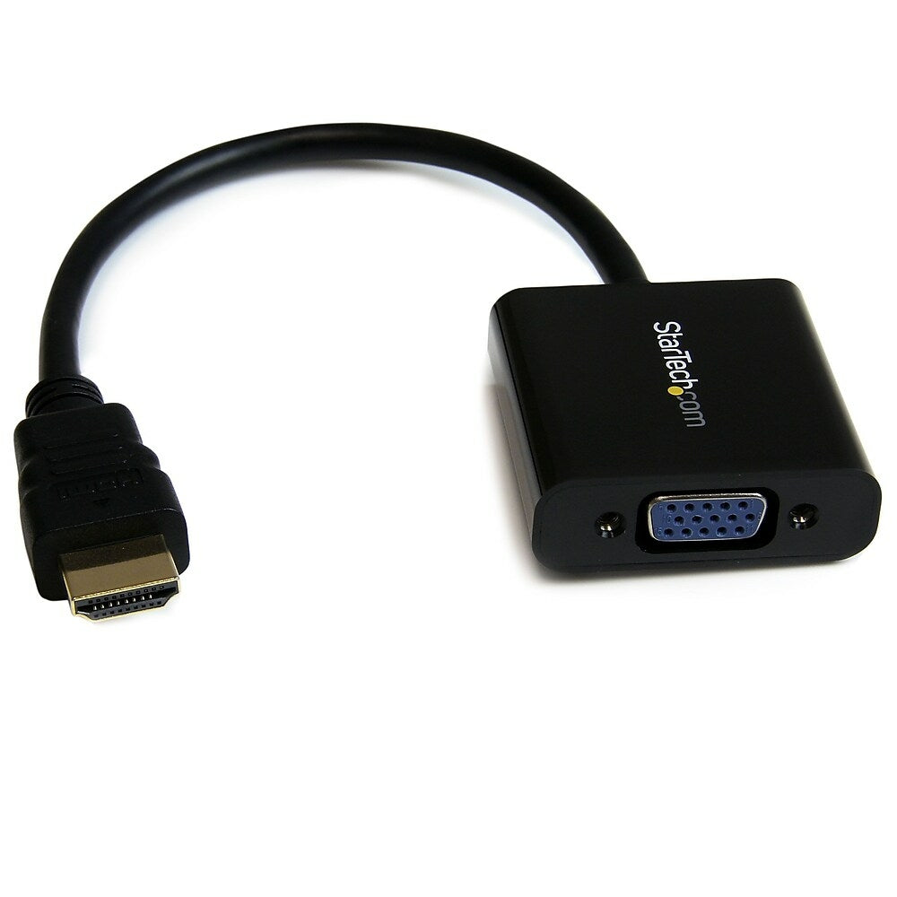 Image of StarTech HDMI to VGA Adapter Converter for Desktop PC/Laptop/Ultrabook1920 x 1080, Black