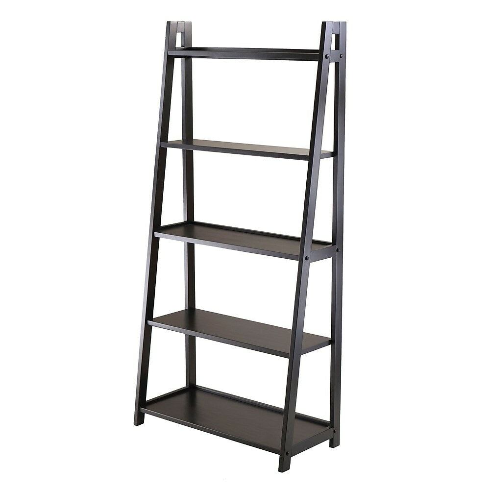 Image of Winsome Adam 5-Tier A-Frame Shelf, Black