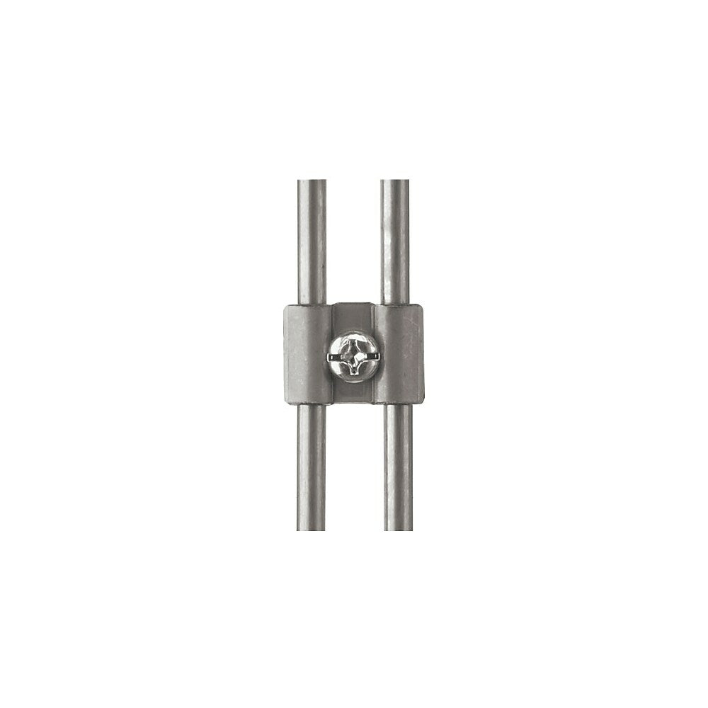 Image of Wamaco Gridwall Butterfly Connector - Chrome - 40 Pack