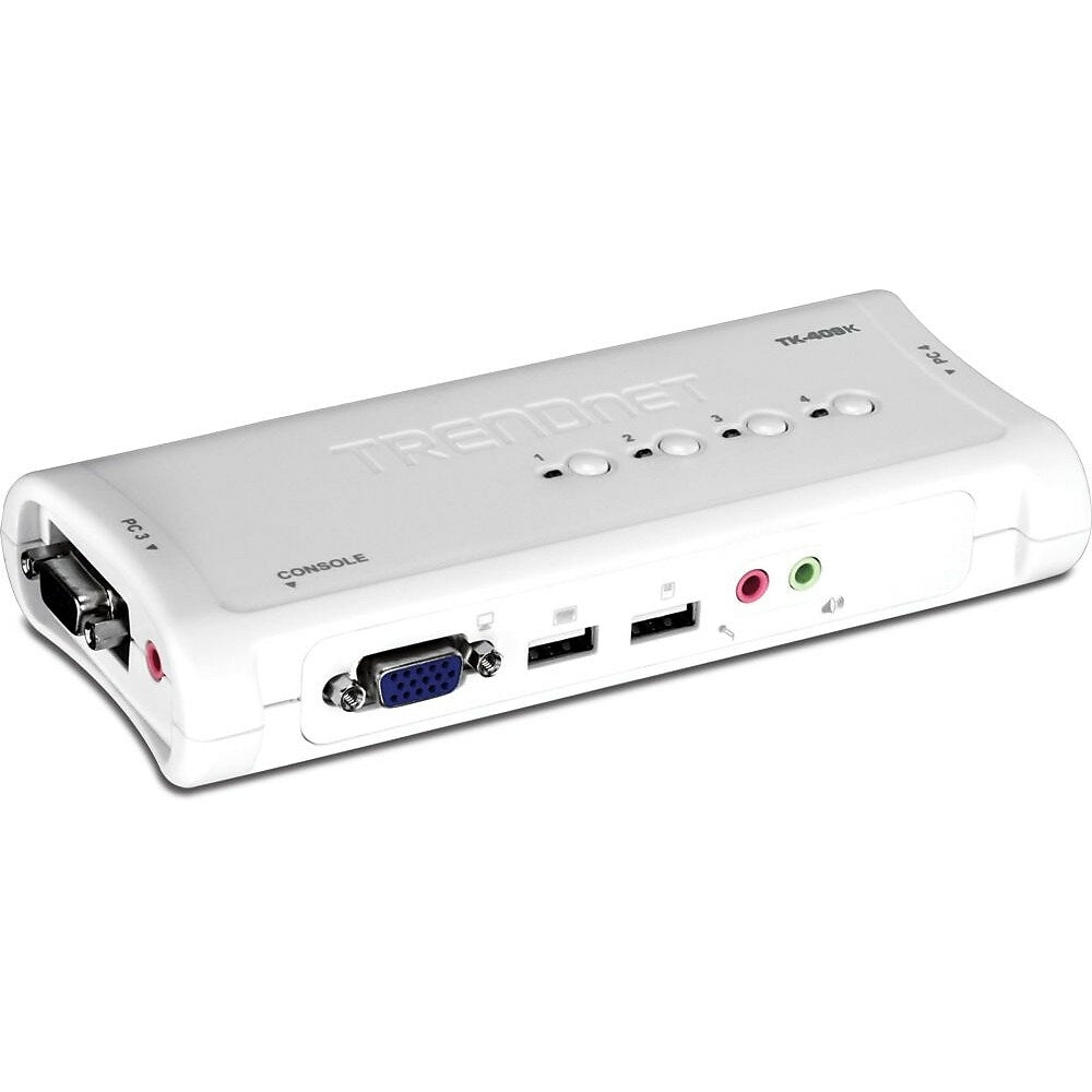 Image of TRENDnet 4-Port USB KVM Switch Kit with Audio