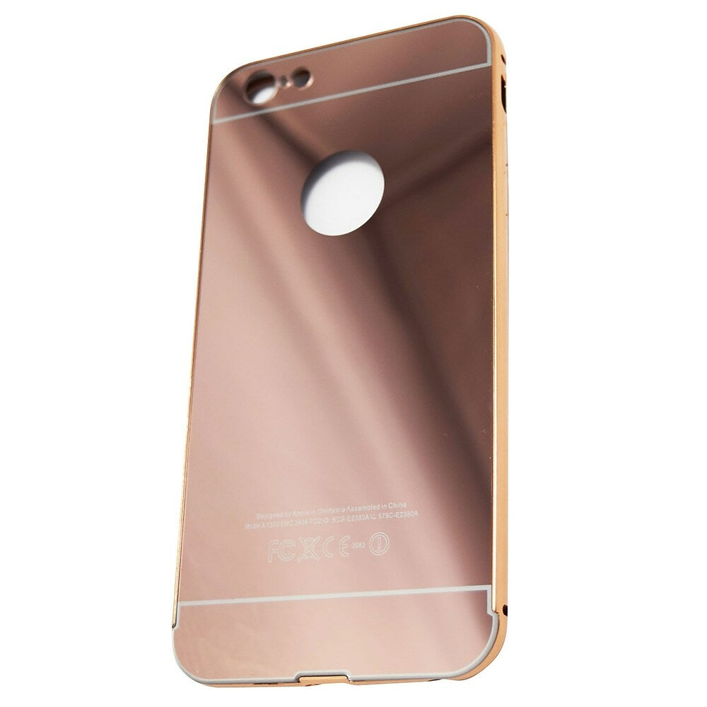 Image of Exian Metallic Bumper Mirror Back Case for iPhone 6s Plus - Pink