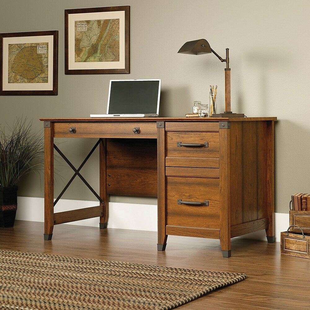 Image of Sauder Carson Forge Desk, Brown