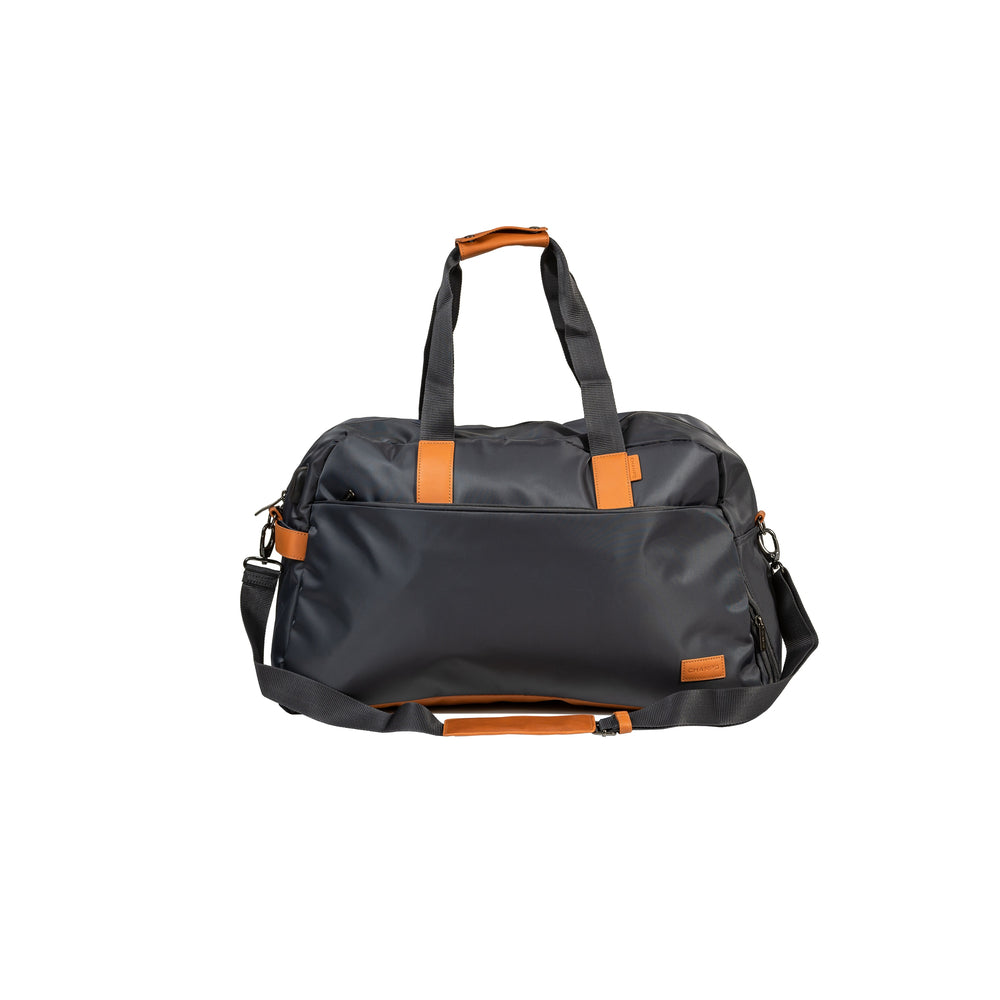 Image of CHAMPS The Weekender Smart Water-Proof Nylon Duffle Bag with Charging Port - Black