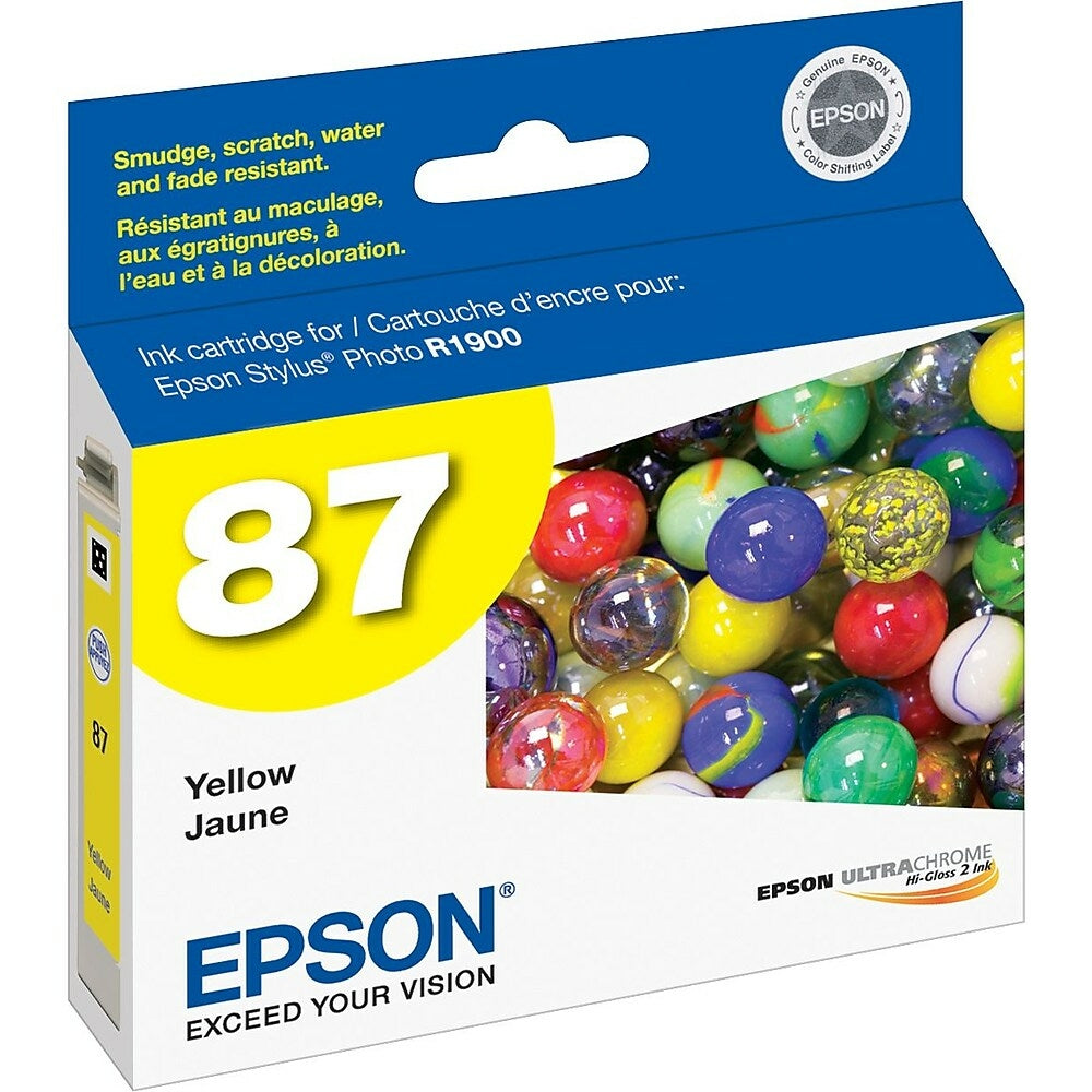 Image of Epson 87 Yellow Ink Cartridge