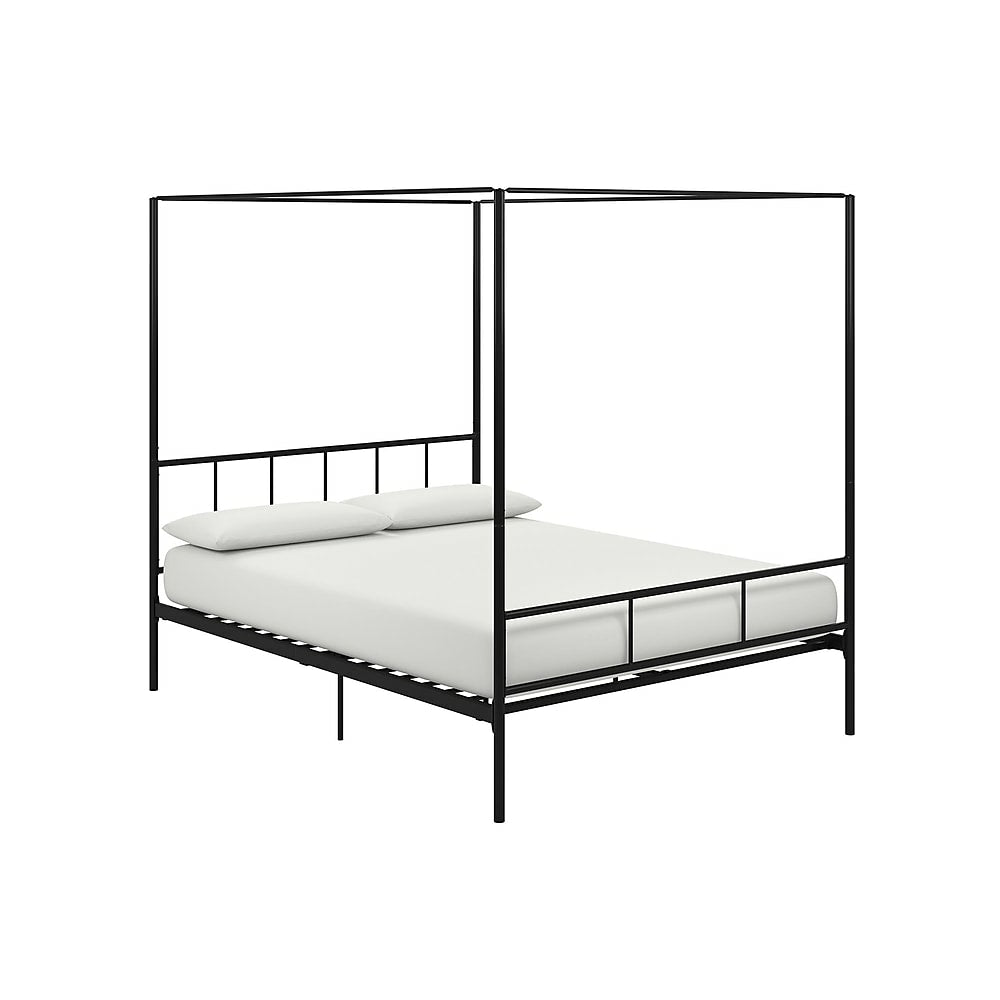 Image of Novogratz Marion Canopy Bed, Queen, Black