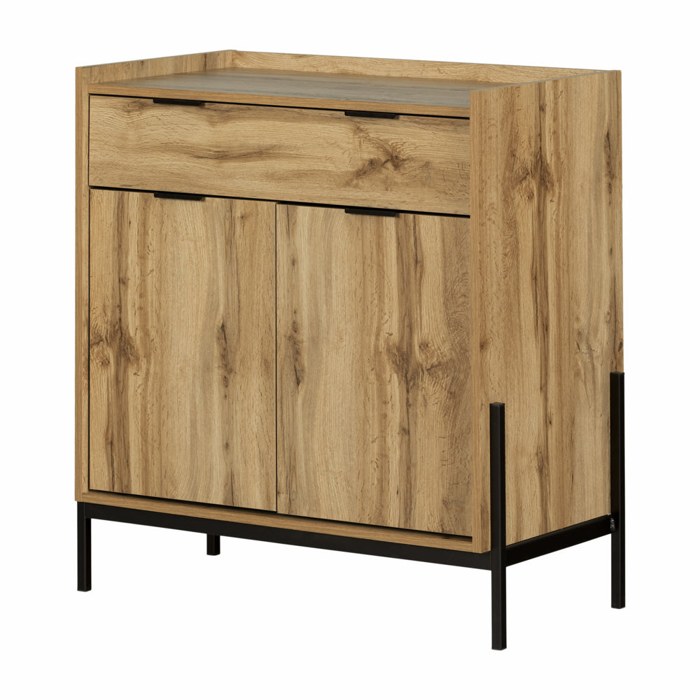 Image of South Shore Mezzy Storage Cabinet with Drawer - Nordik Oak