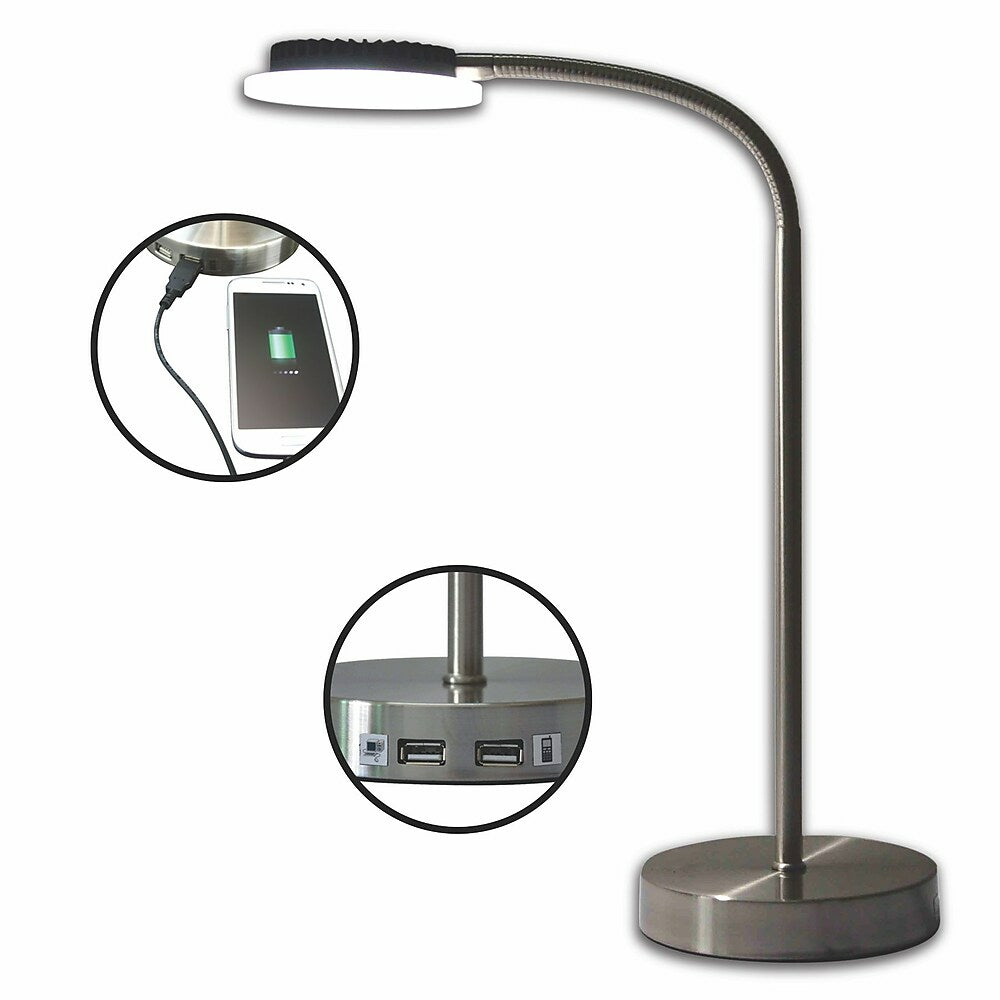 Image of Vision VLED625D Triton LED Desk Lamp, Grey