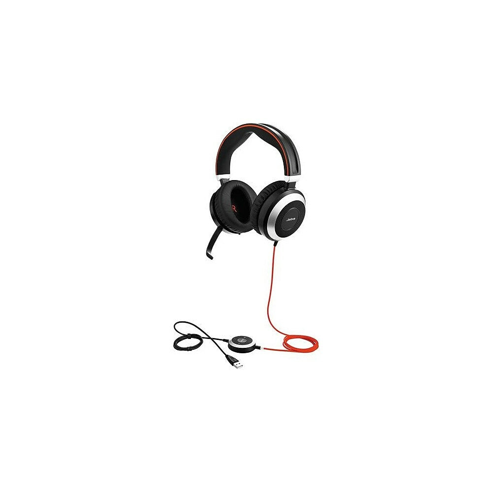 Image of Jabra Evolve 80 MS Stereo Bluetooth Headset (7899-823-109), Black