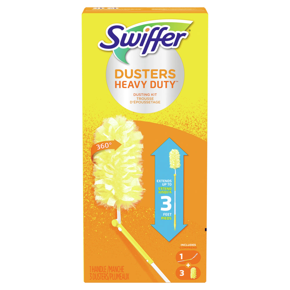 Image of Swiffer Dusters Heavy Duty Extendable Handle Starter Kit, 1 Handle + 3 Dusters