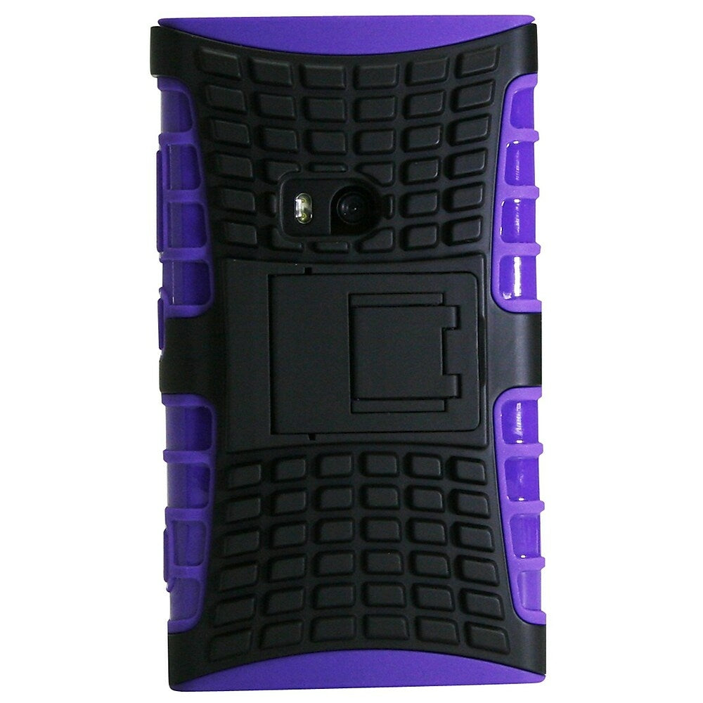 Image of Exian Armored Case with Stand for Nokia Lumia 920 - Purple