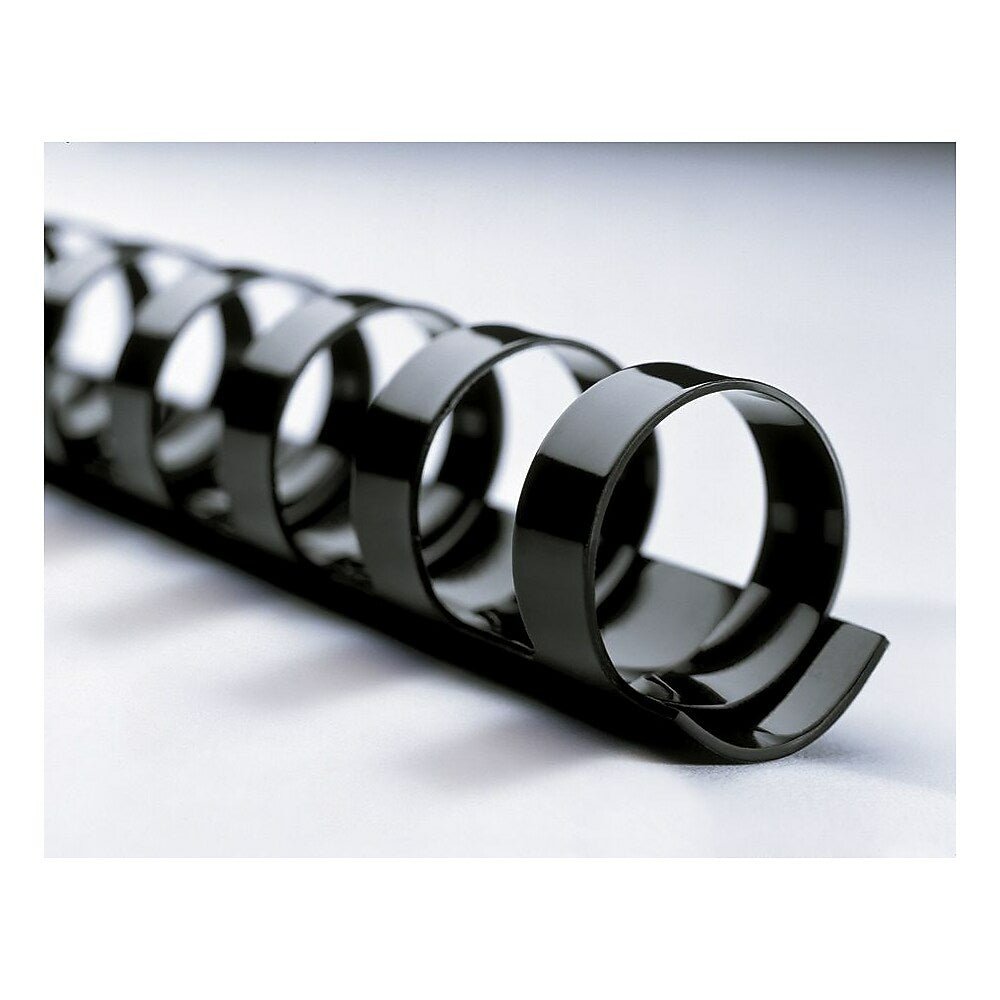 Image of Swingline GBC CombBind 3/8" Plastic Binding Spines, Black, 100 Pack