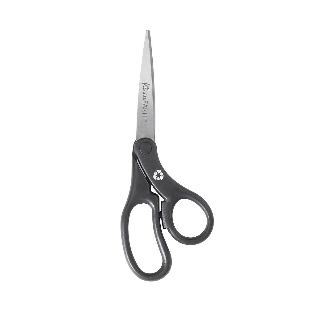 Image of Acme United Corporation KleenEarth Sharp Tip 8" Standard Scissors, Black, 6 Pack