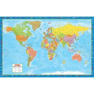 Globe terrestre de bureau 7,2 pouces globe politique de bureau globe  terrestre avec un support de bureau carte du monde détaillée enfants jouet  d'apprentissage éducatif 