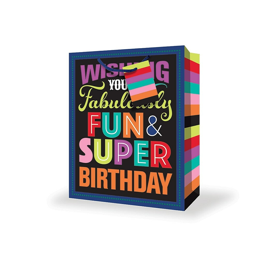 Image of Millbrook Studios Birthday Gift Bags - Large - Balloons - 12 Pack (47581)