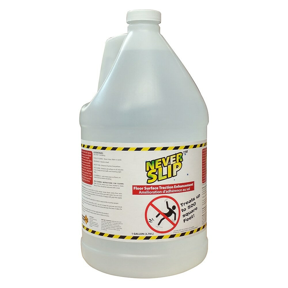 Image of Never Slip for Flooring, Traction Safety Product for All Flooring, 1 gallon (NS128)