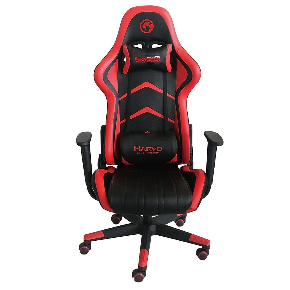 Marvo Scorpion Ch 106 Adjustable Gaming Chair Black Red Staples Ca