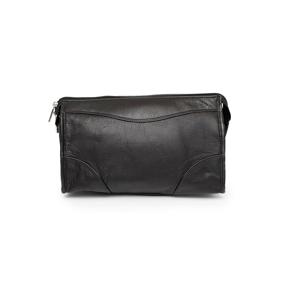 Image of Ashlin Carnegie Mid Sized Dopp Kit Shave Bag, Black