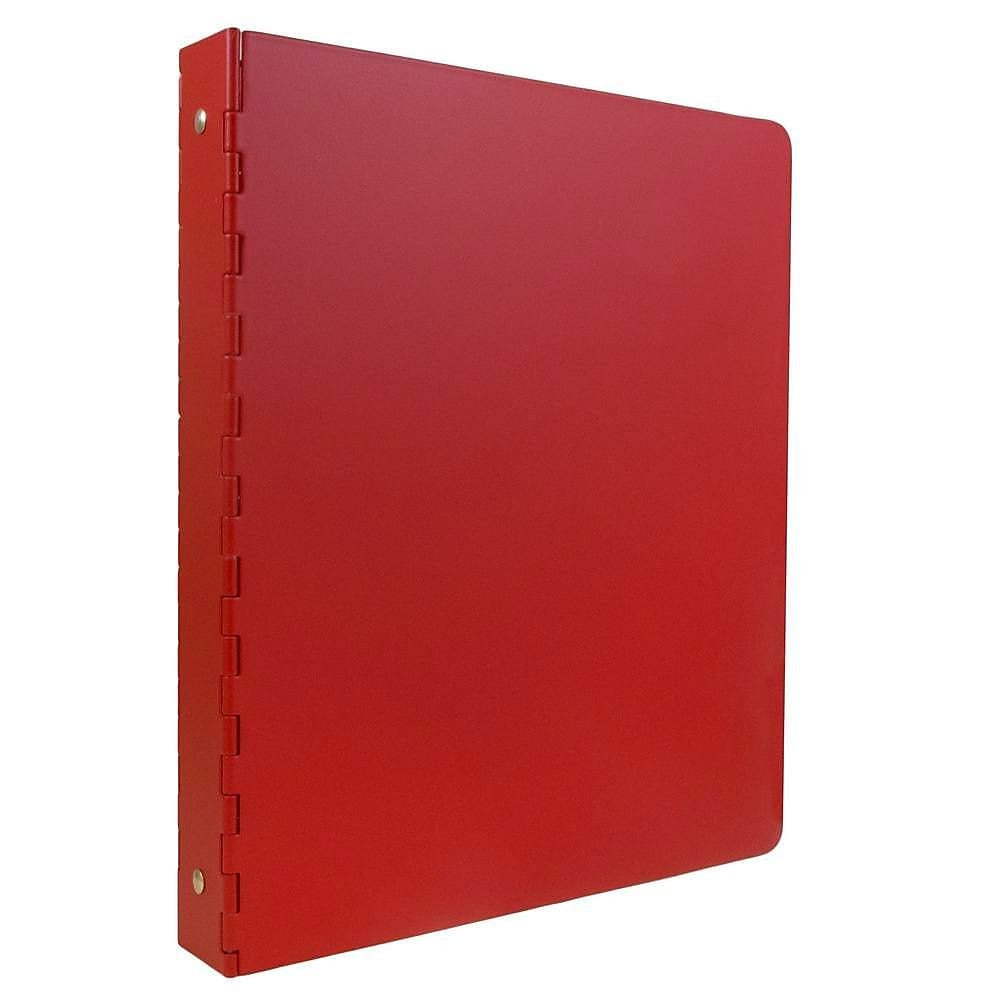 Image of JAM Paper Aluminum Binders, 1 Inch Width, Red Aluminum (301933591)