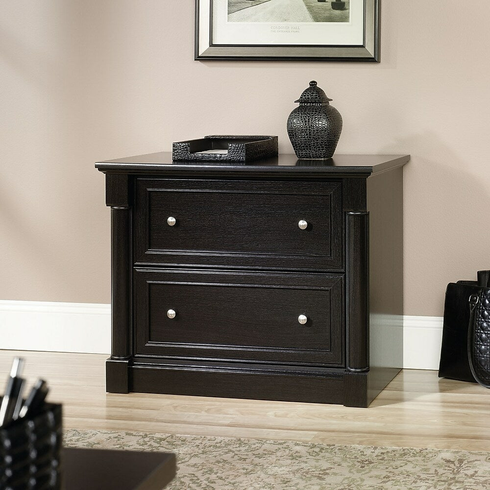 Image of Sauder Palladia Lateral File, Wind Oak, Brown