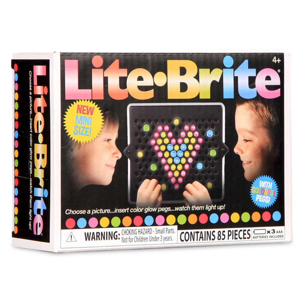 Image of Lite Brite Miniature Light-Up Peg Board Game