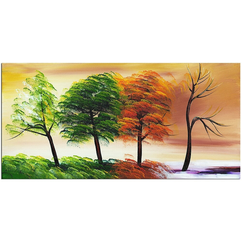 Image of Designart Four Seasons Canvas Painting, (PT373s-32-16)