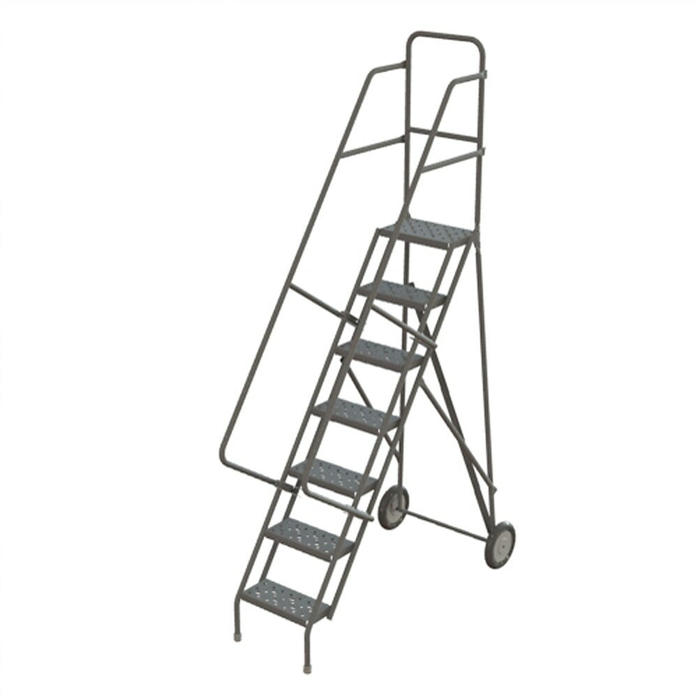 Image of Roll & Fold Rolling Ladder, Yellow