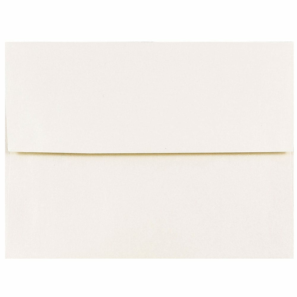 Image of JAM Paper A2 Invitation Envelopes, 4.38 x 5.75, Stardream Metallic Opal, 250 Pack (GCST600H), White