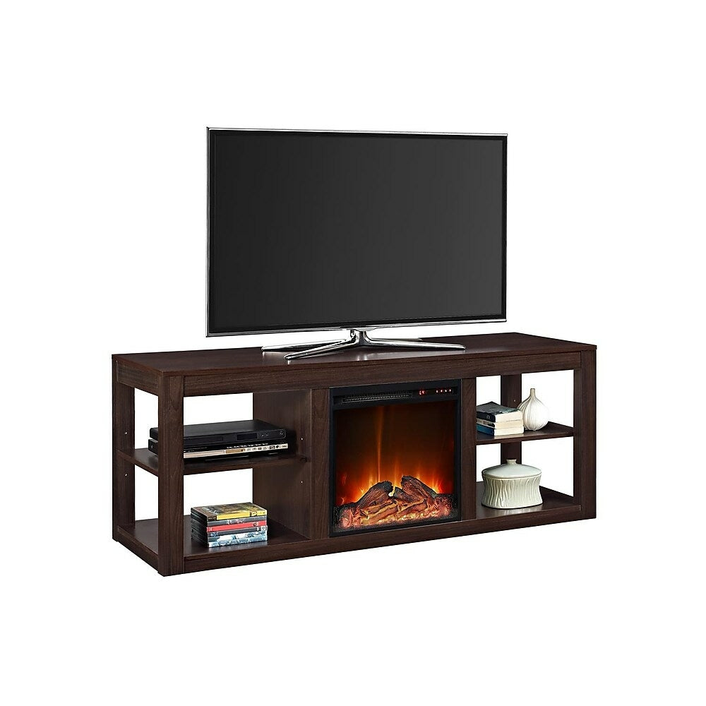 Image of Ameriwood Parsons Electric Fireplace for TVs up to 65", Espresso