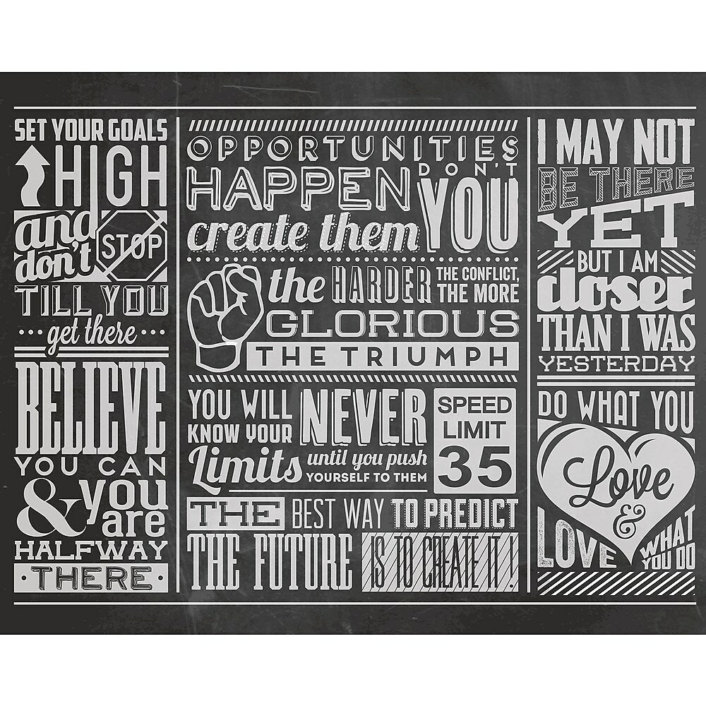 Image of ohpopsi Chalk Quotes Wall Mural, Black