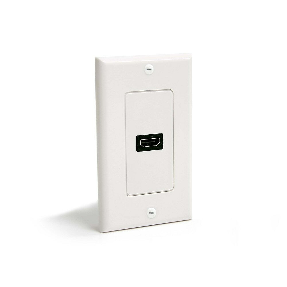 Image of StarTech Single Outlet Female HDMI Wall Plate White